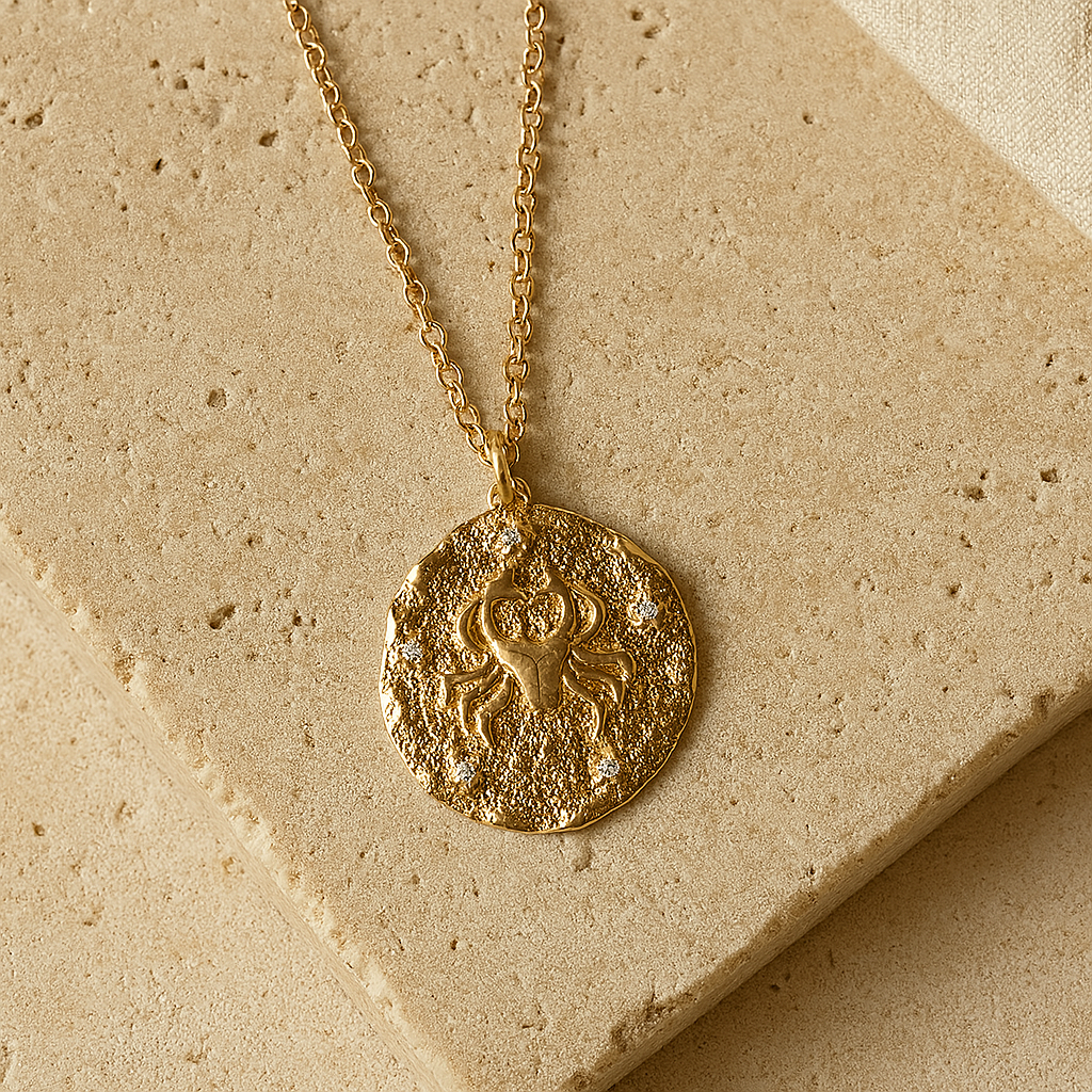 Cancer Zodiac Necklace-Necklaces-Anushka Jain Jewellery
