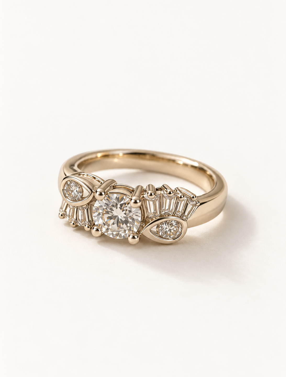 Celeste Halo Statement Ring