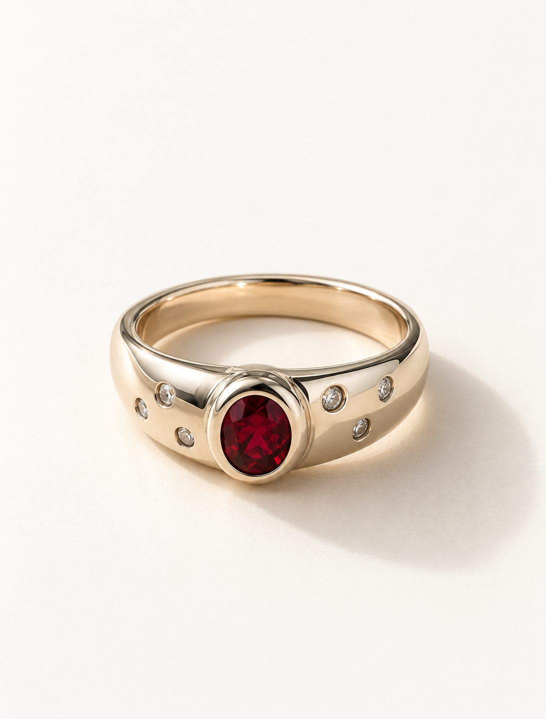 Celeste Pink CZ Statement Ring