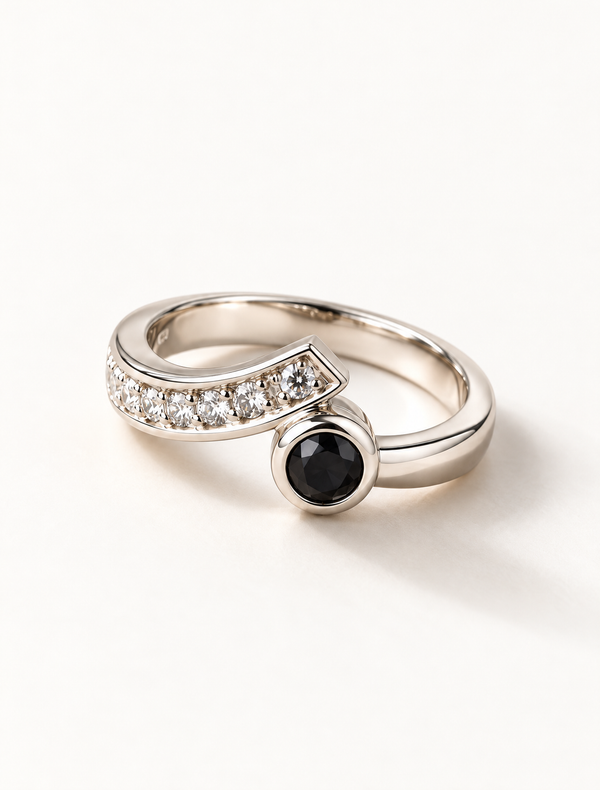 Celeste Sapphire Wave Ring