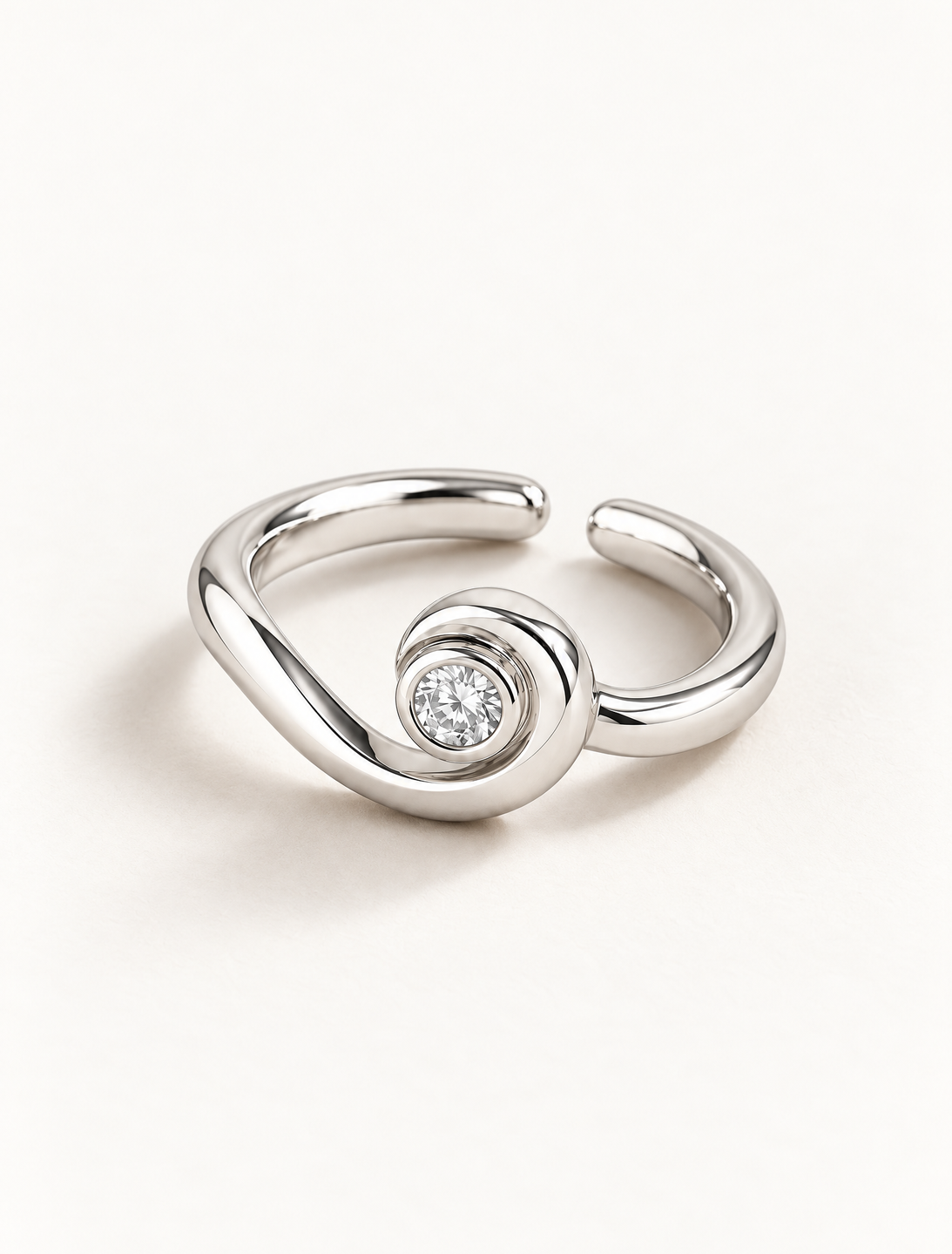Celeste Spiral Open Ring