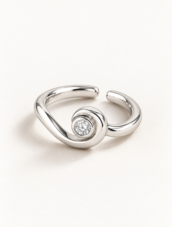 Celeste Spiral Open Ring