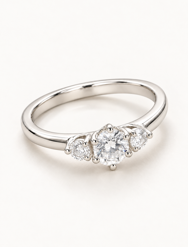 Celeste Three Stone Ring