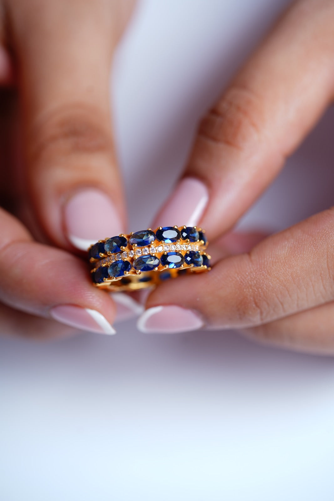 Celestial Blue Ring-Rings-Anushka Jain Jewellery