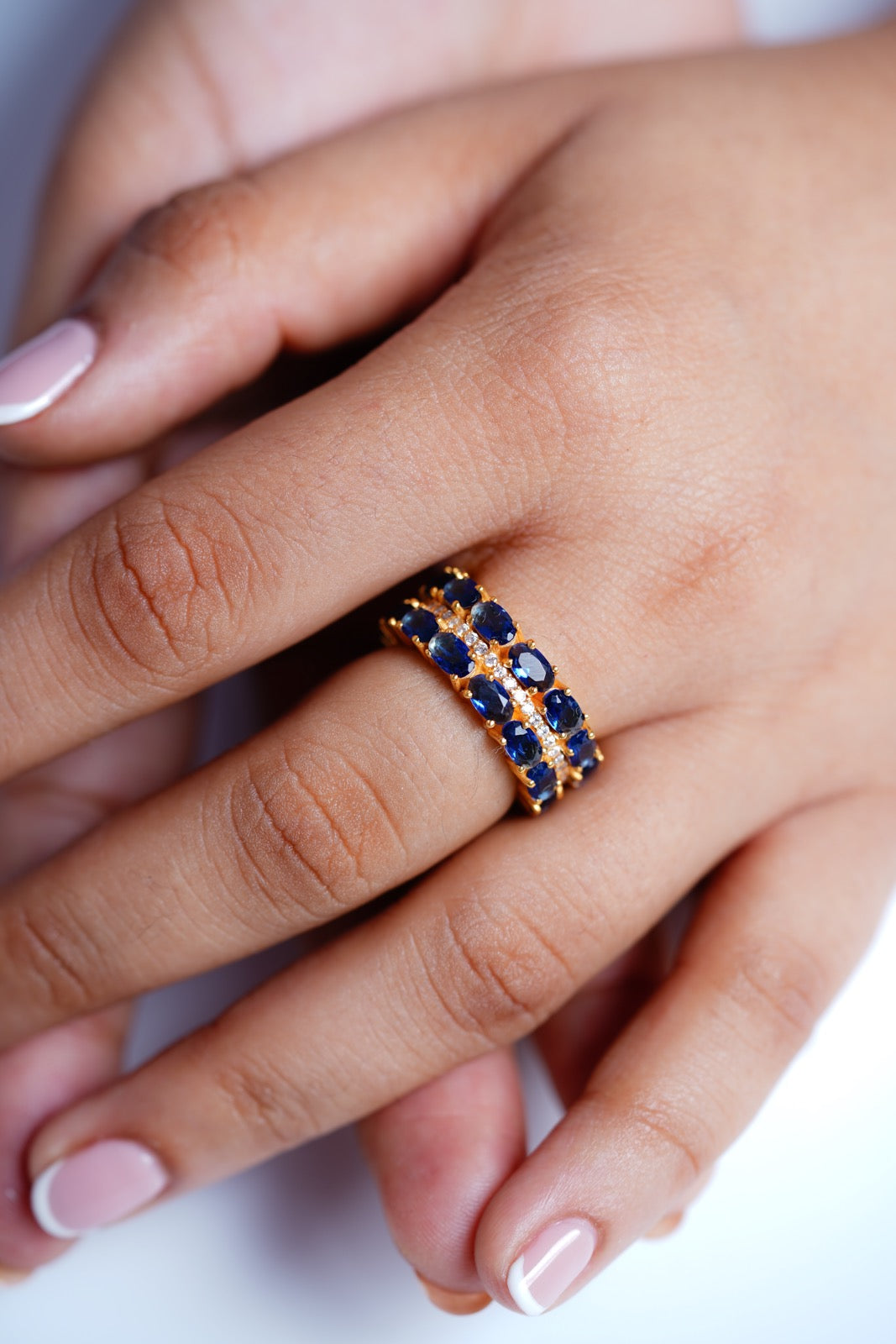 Celestial Blue Ring-Rings-Anushka Jain Jewellery