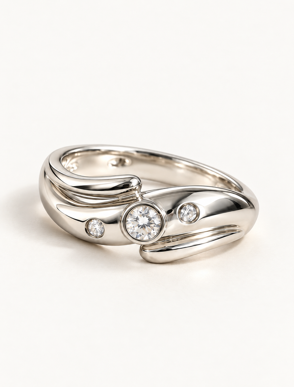 Celestial Flow CZ Ring