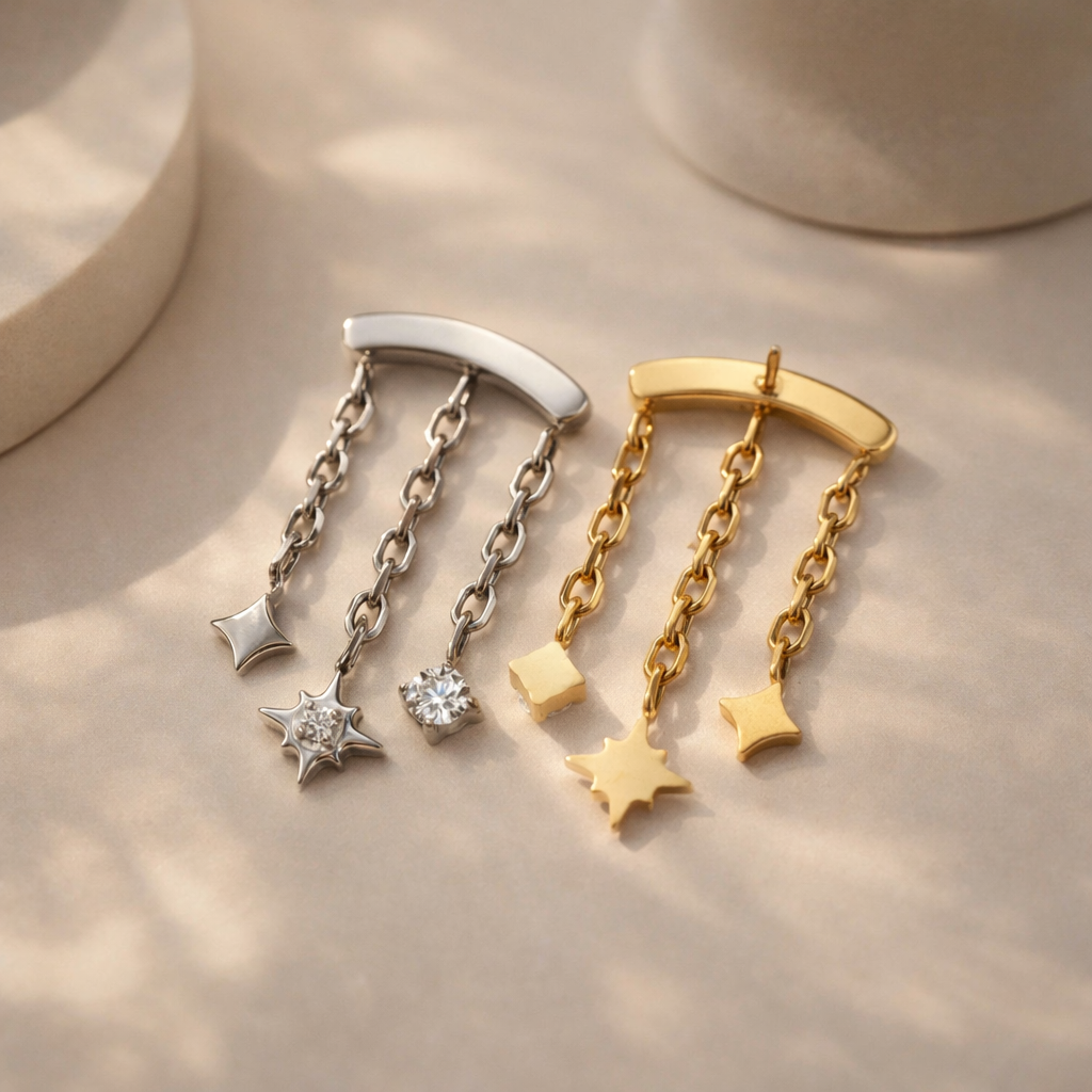 Celestial Hanging Studs-Anushka Jain Jewellery