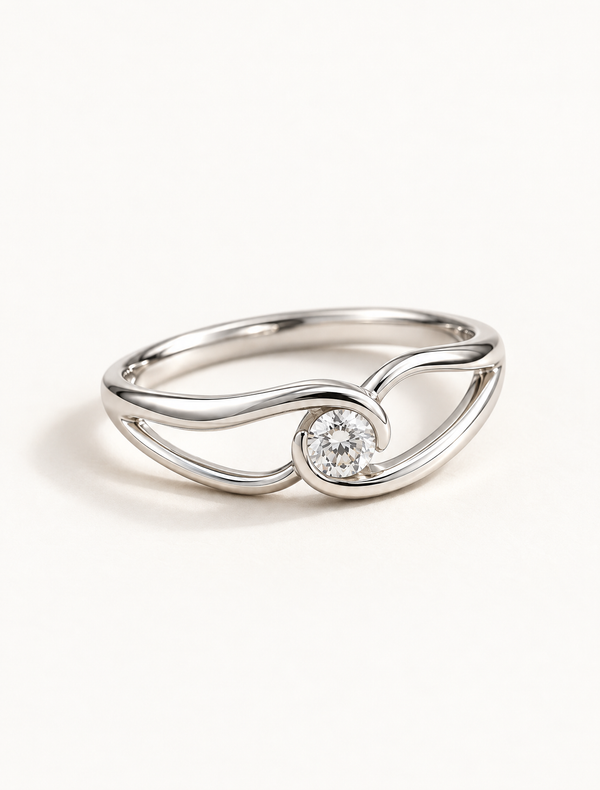 Celestial Orbit Solitaire Ring