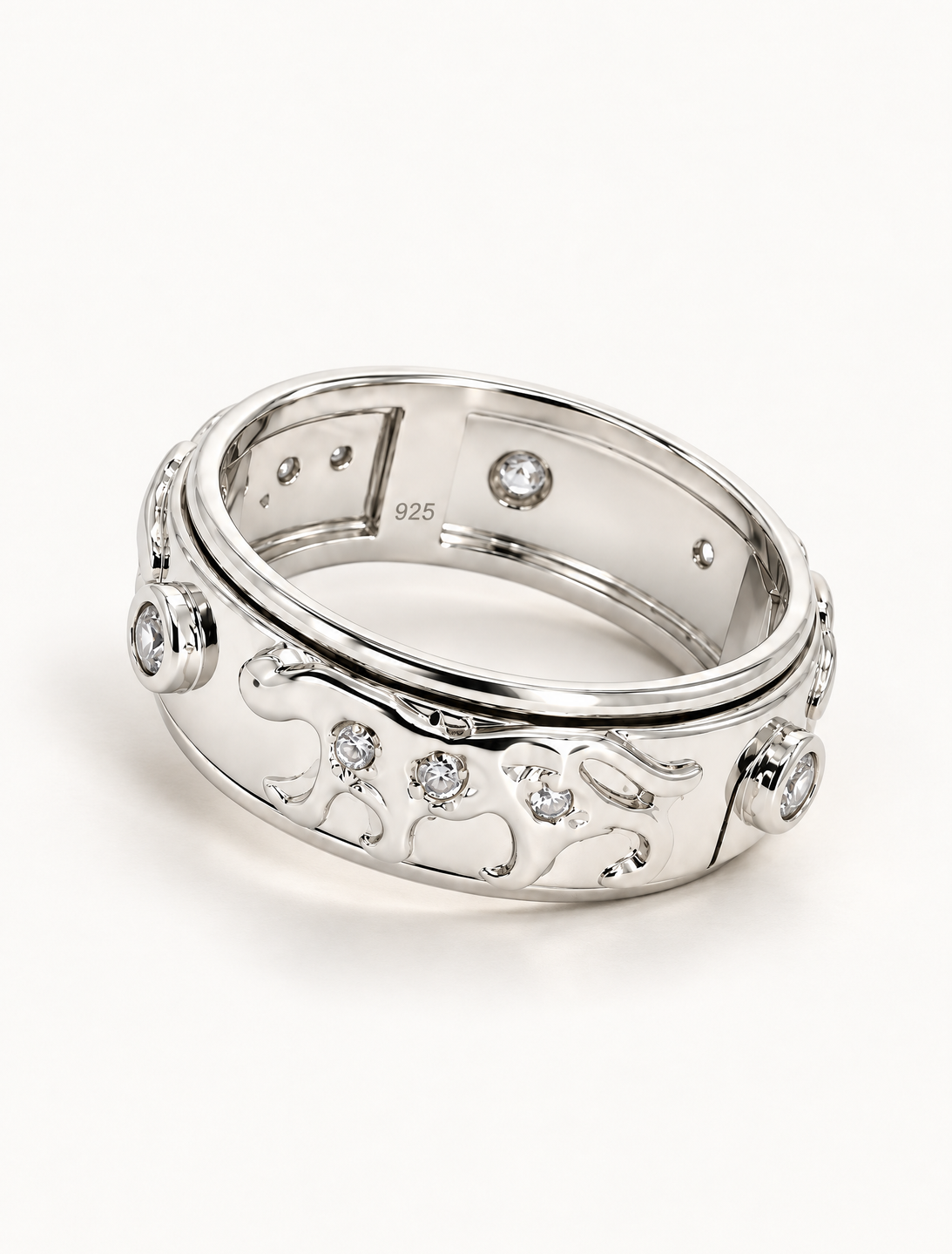 Celestial Orbit Spinner Ring