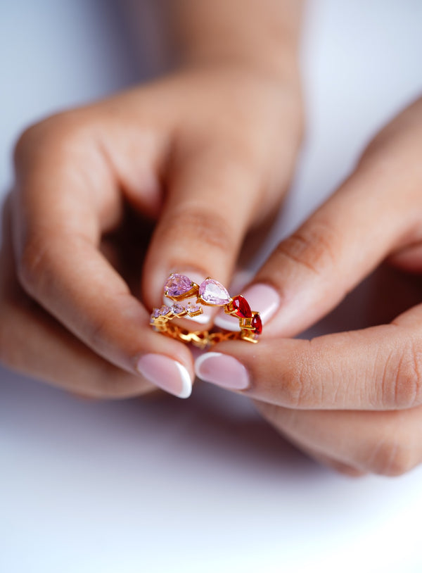 Cherry Blossom Eternity Ring-Rings-Anushka Jain Jewellery