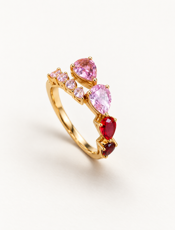 Cherry Blossom Eternity Ring
