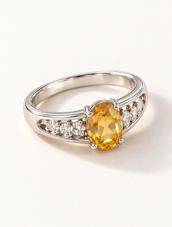 Citrine Glow Ring