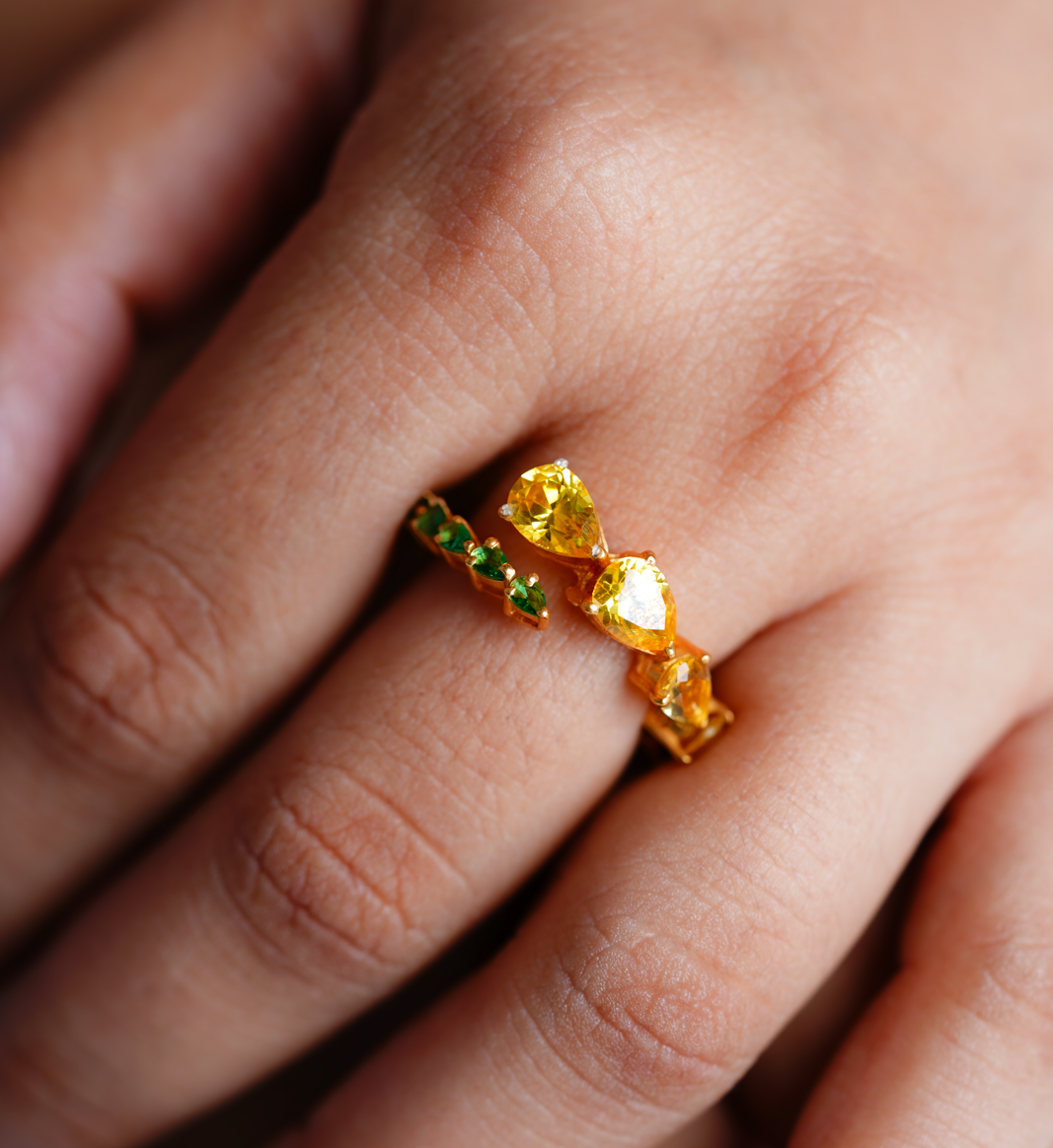 Citrus Garden Eternity Ring-Rings-Anushka Jain Jewellery