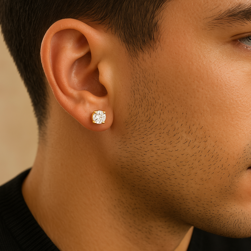 Elegant 7mm diamond stud earrings for daily wear and special occasions