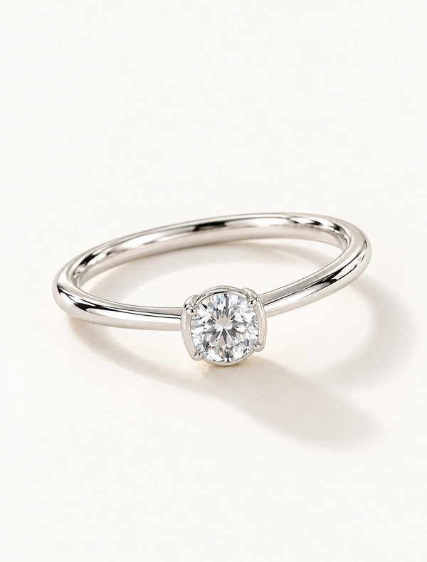 Classic Solitaire CZ Ring
