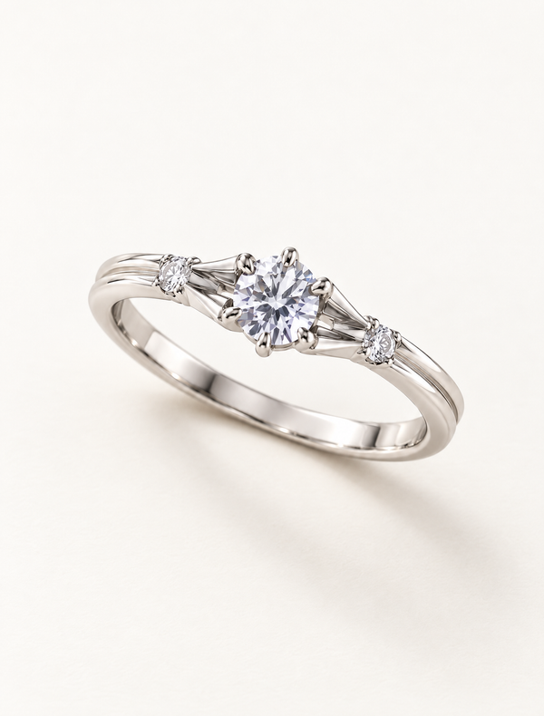 Classic Three Stone CZ Ring
