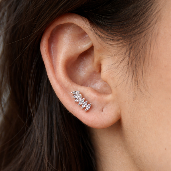 Climber Diamond Studs-Anushka Jain Jewellery