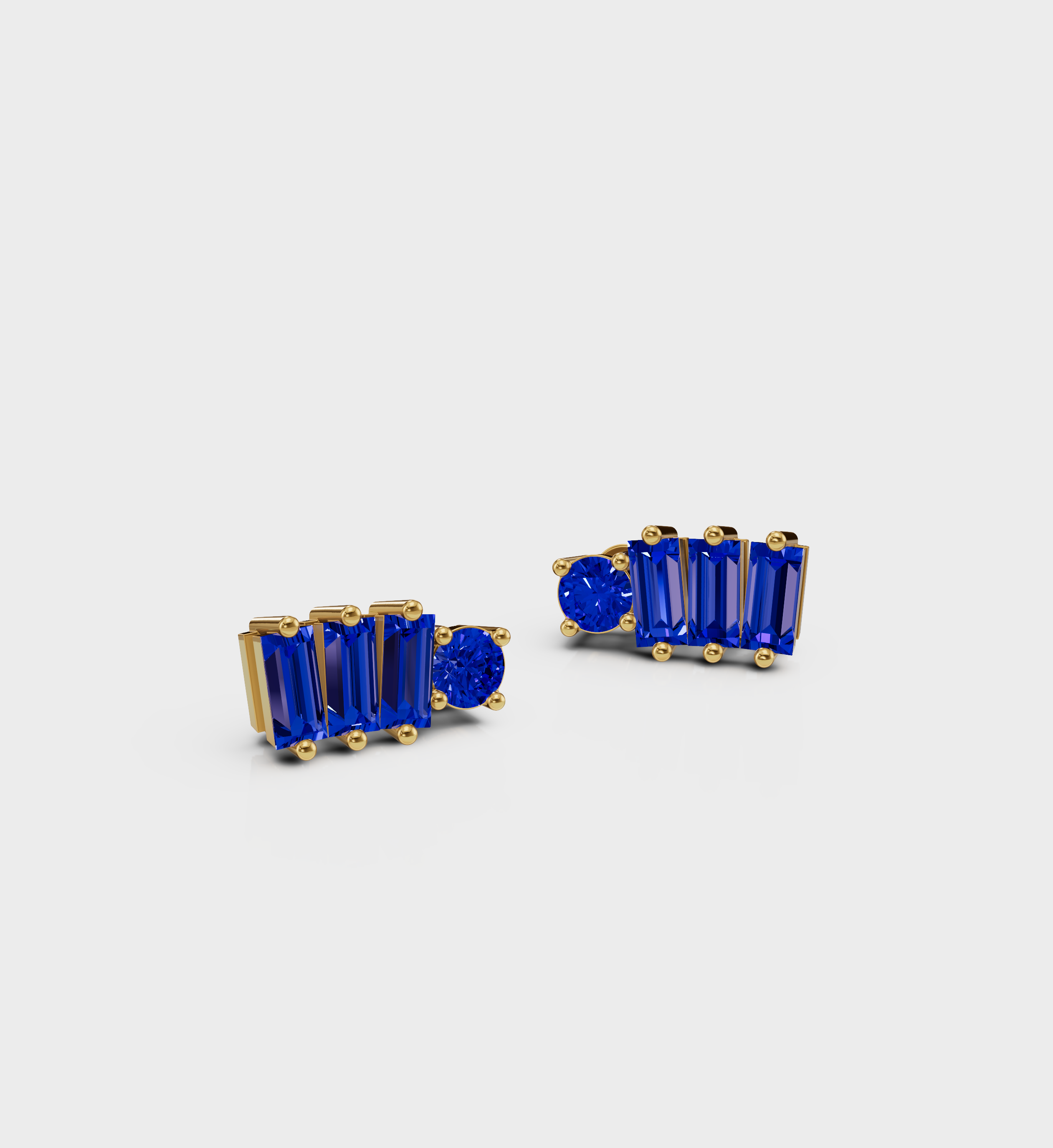Cobalt Line Studs-Studs-Anushka Jain Jewellery