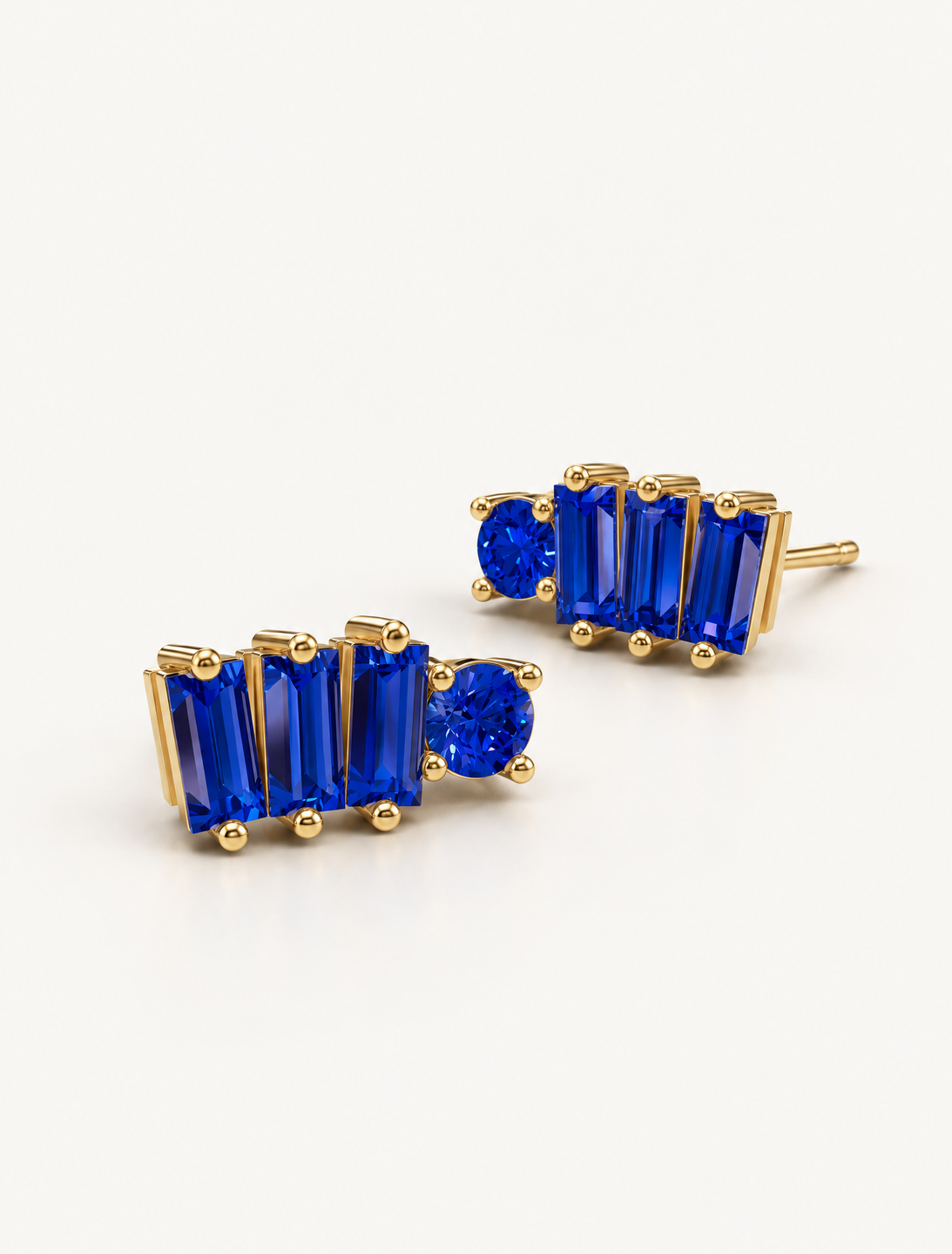 Cobalt Line Studs