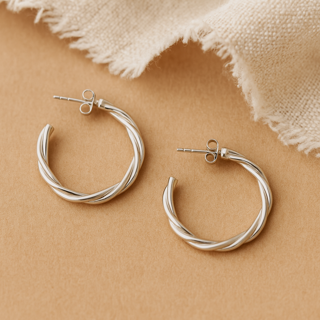 Coil Hoops-Hoops-Anushka Jain Jewellery