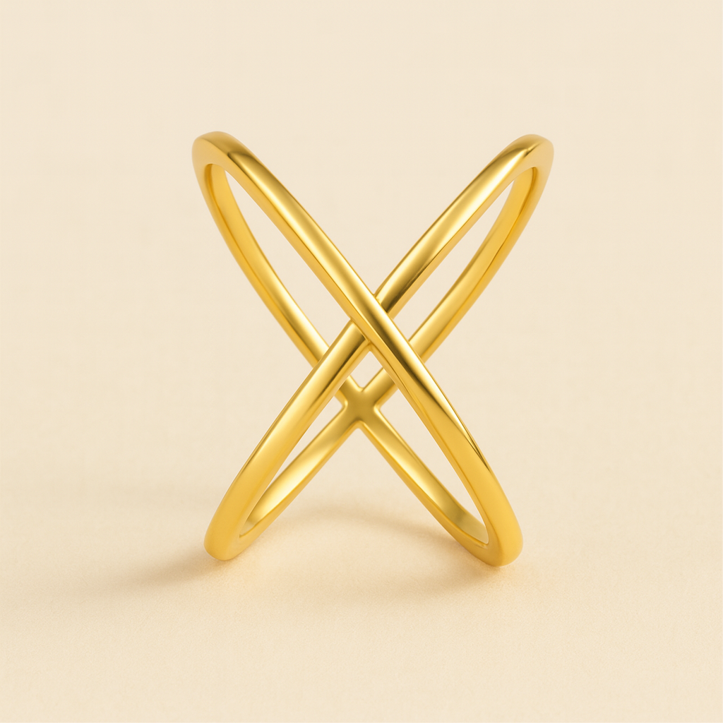 Criss Cross Ring-Rings-Anushka Jain Jewellery
