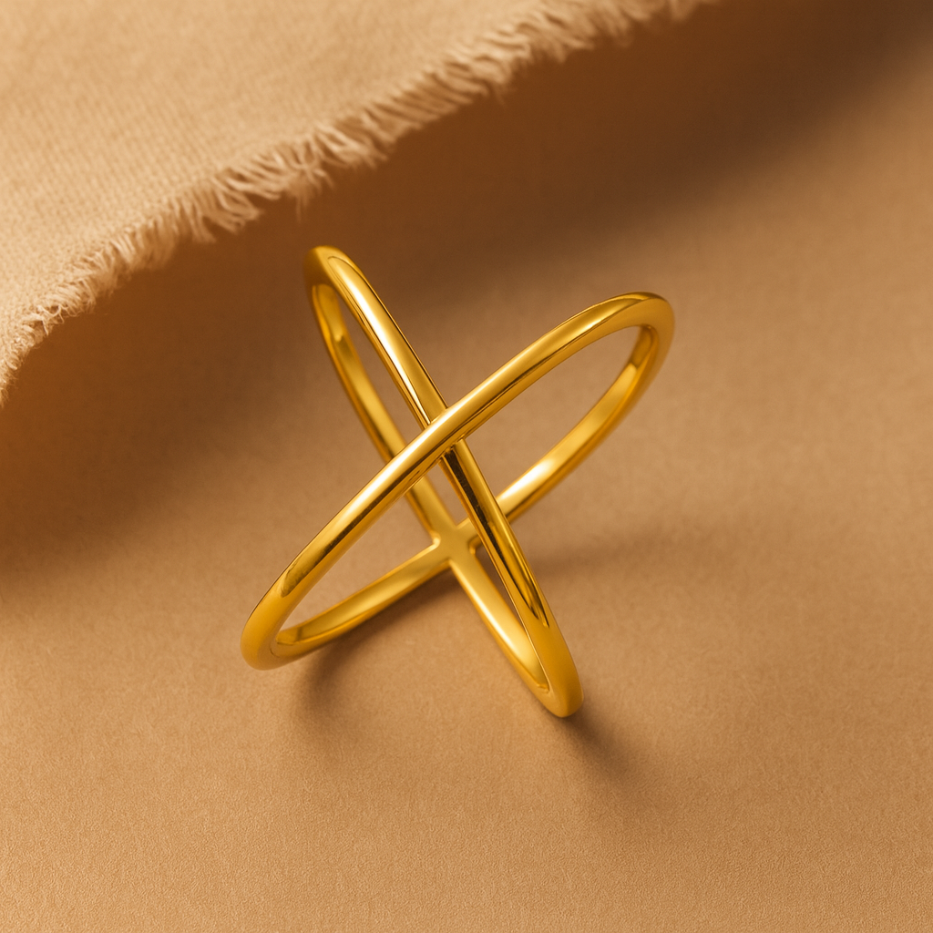 Criss Cross Ring-Rings-Anushka Jain Jewellery