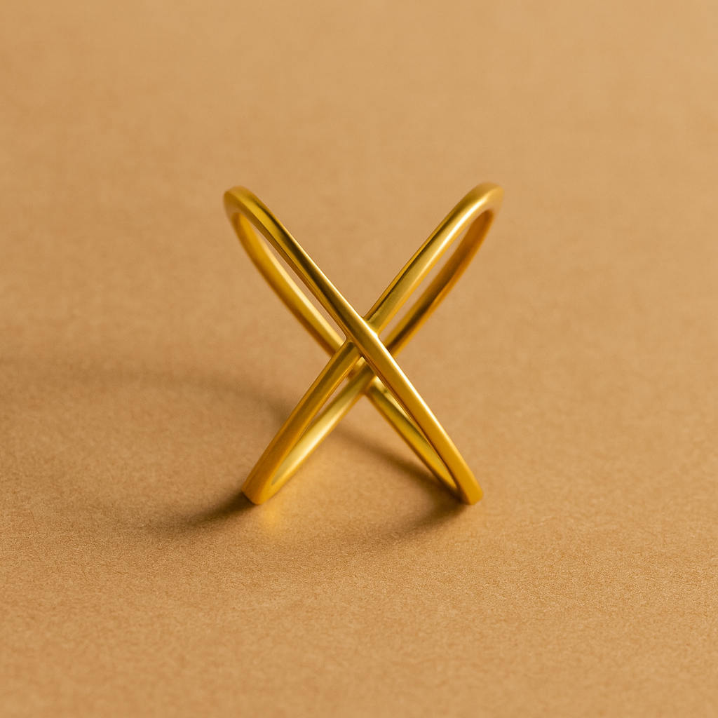 Criss Cross Ring-Rings-Anushka Jain Jewellery