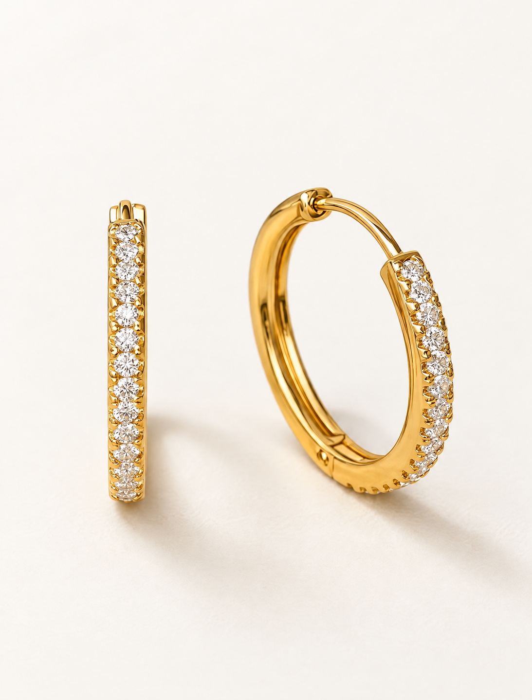 CZ Hoop Earring