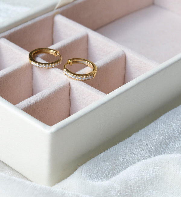 CZ Hoops Earring-Hoops-Anushka Jain Jewellery