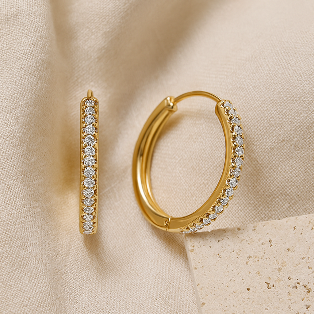 CZ Hoops Earring