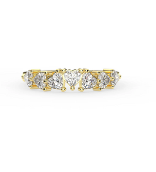 Heart shape Eternity Diamond Band