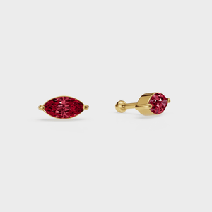 Ruby Marquise Studs