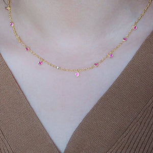 Ruby Drop Necklace