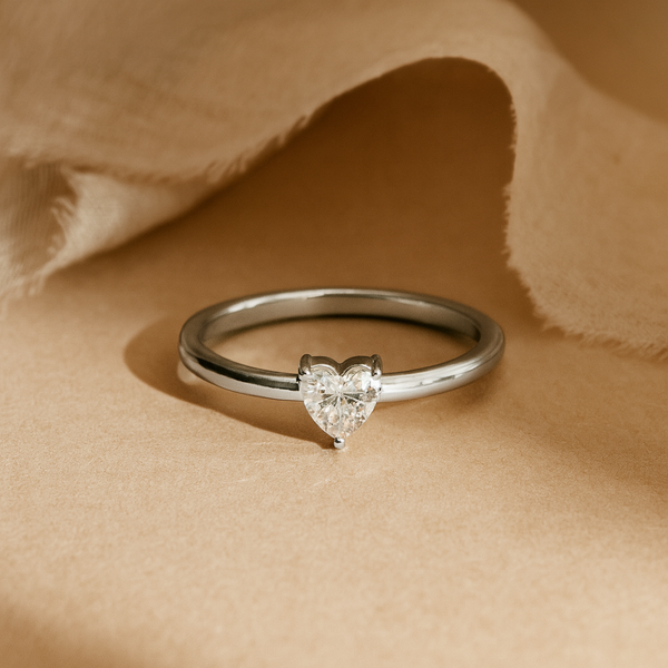 Dainty admire ring in sterling silver, perfect for stacking