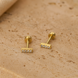 Diamond Bar Studs