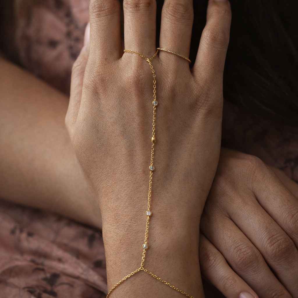 Diamond Hathfool-Bracelets-Anushka Jain Jewellery