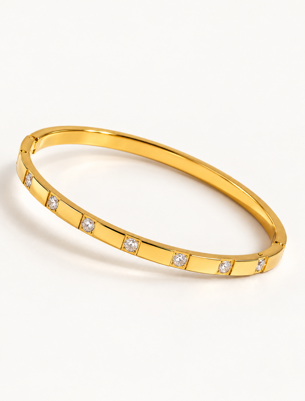Diamond Line Bangle