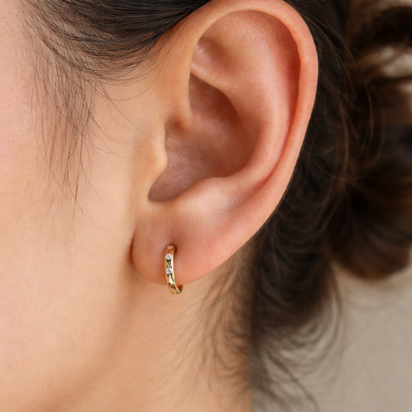 Diamond Pave Huggie-Anushka Jain Jewellery