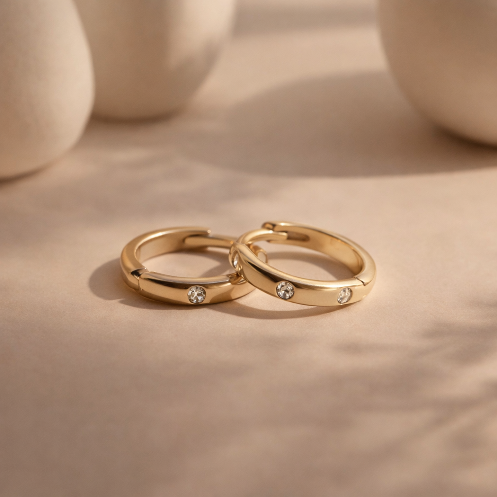 Diamond Pave Huggie-Anushka Jain Jewellery