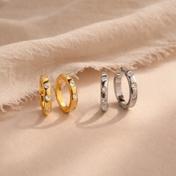 Diamond Pave Huggie-Anushka Jain Jewellery