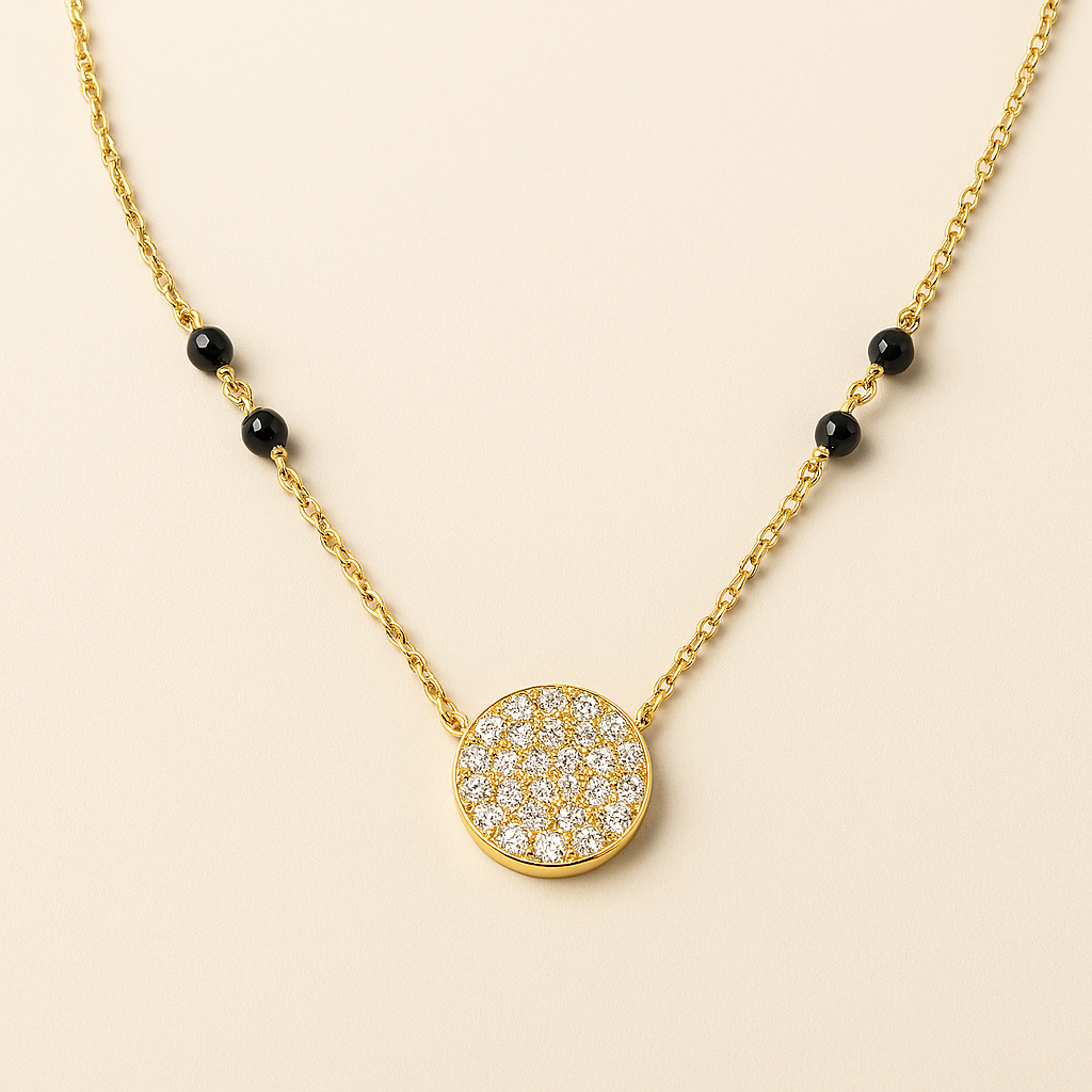 Diamond Pave Mangalsutra-Anushka Jain Jewellery