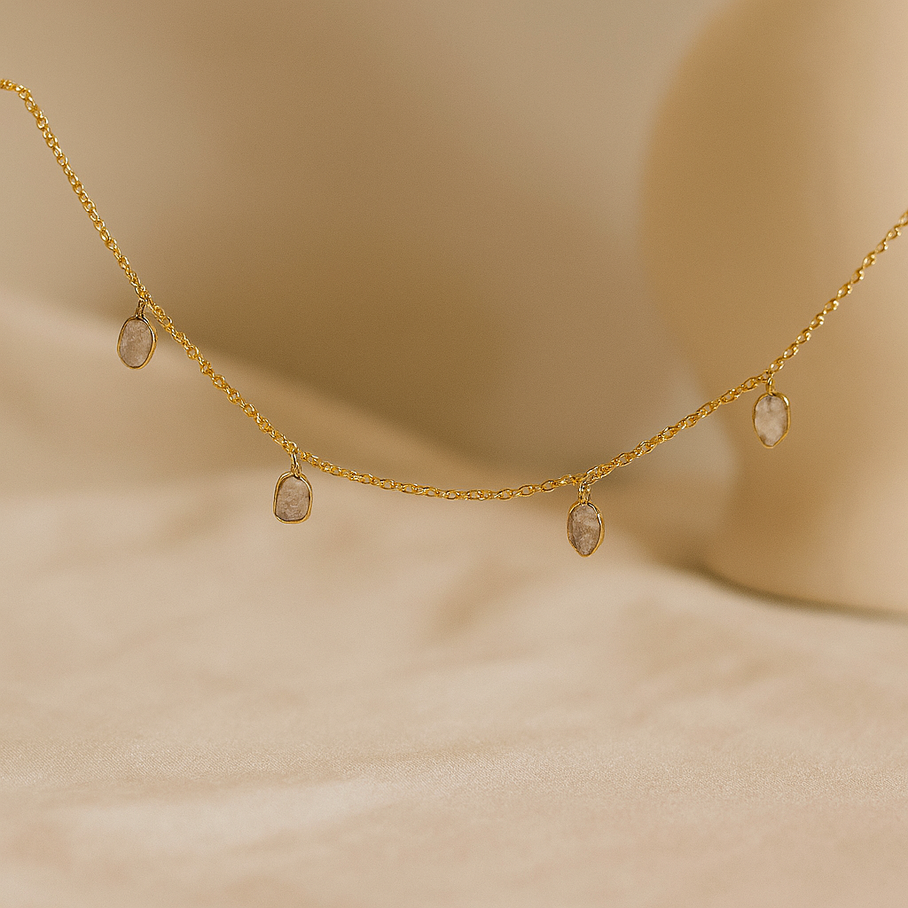 Diamond Polki Necklace-Pendants-Anushka Jain Jewellery