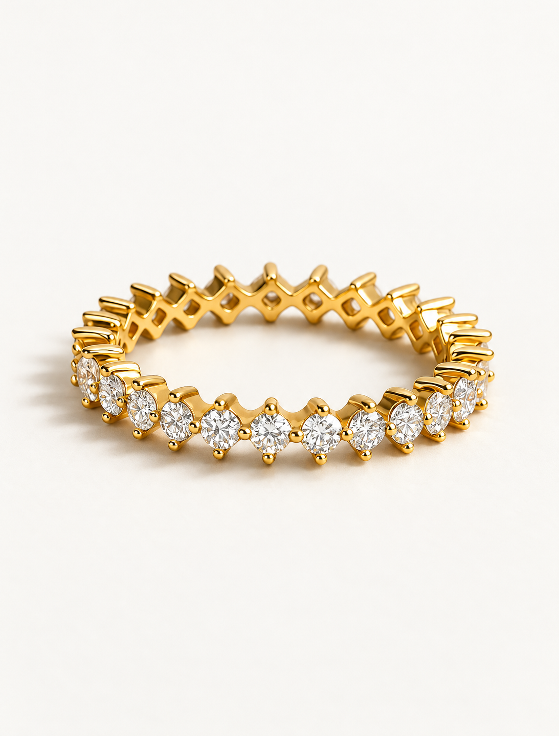 Diamond Prong Eternity Ring
