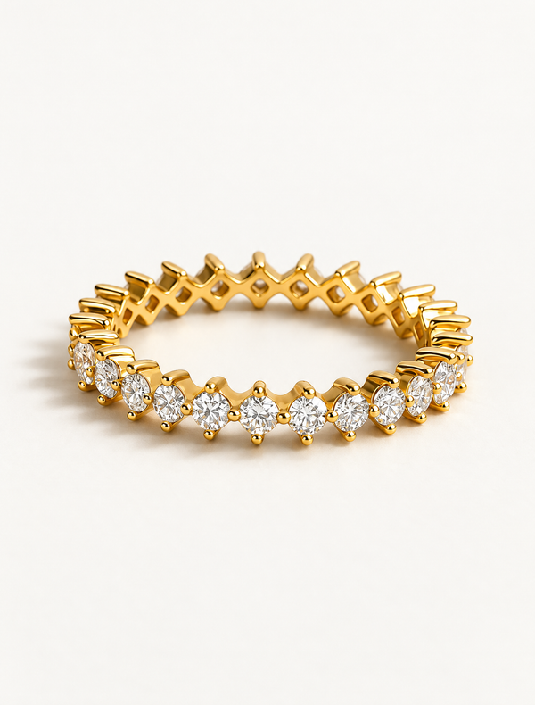 Diamond Prong Eternity Ring