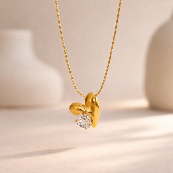 Double Heart Necklace-Anushka Jain Jewellery