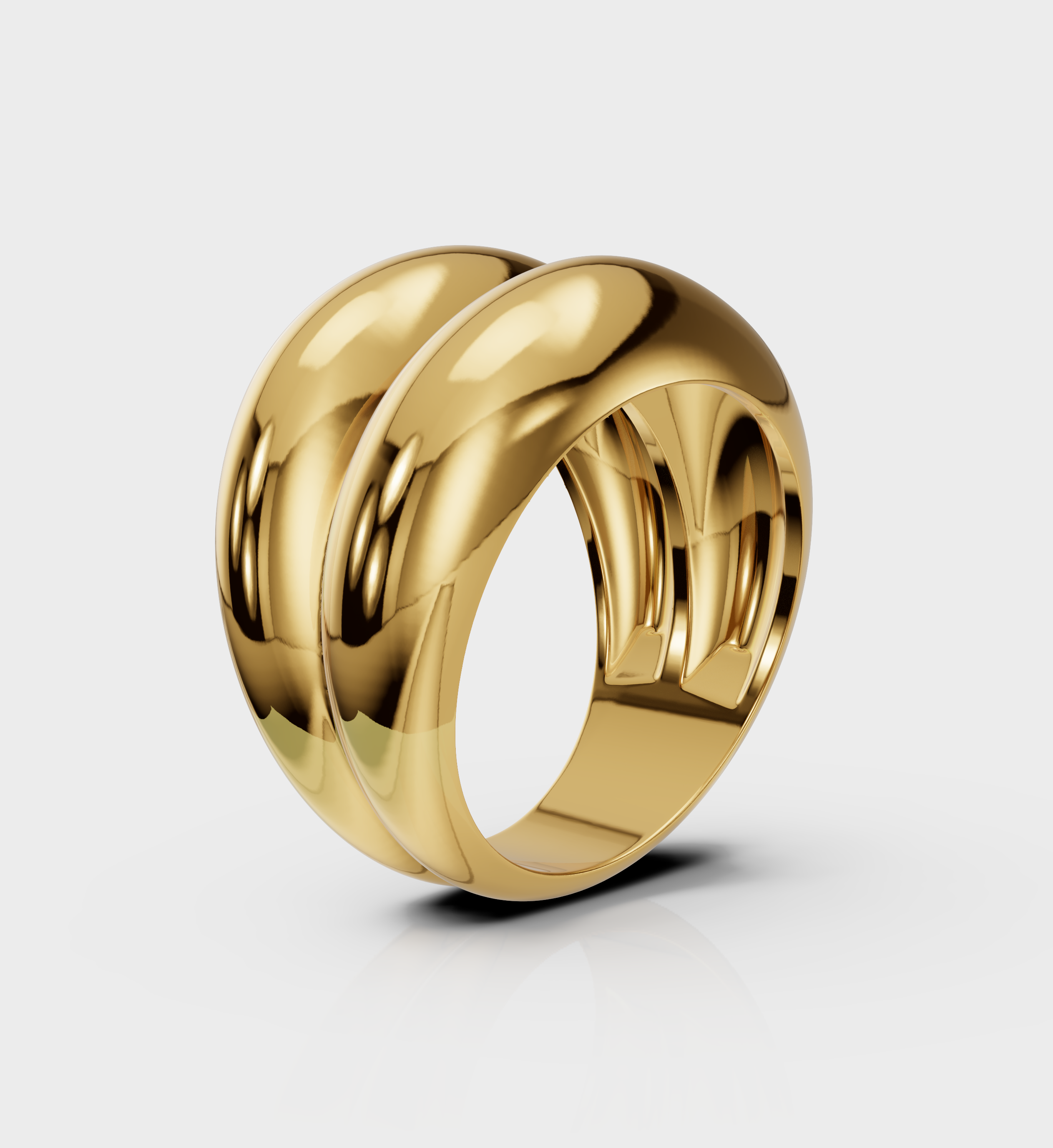 Double Mound Ring-Rings-Anushka Jain Jewellery