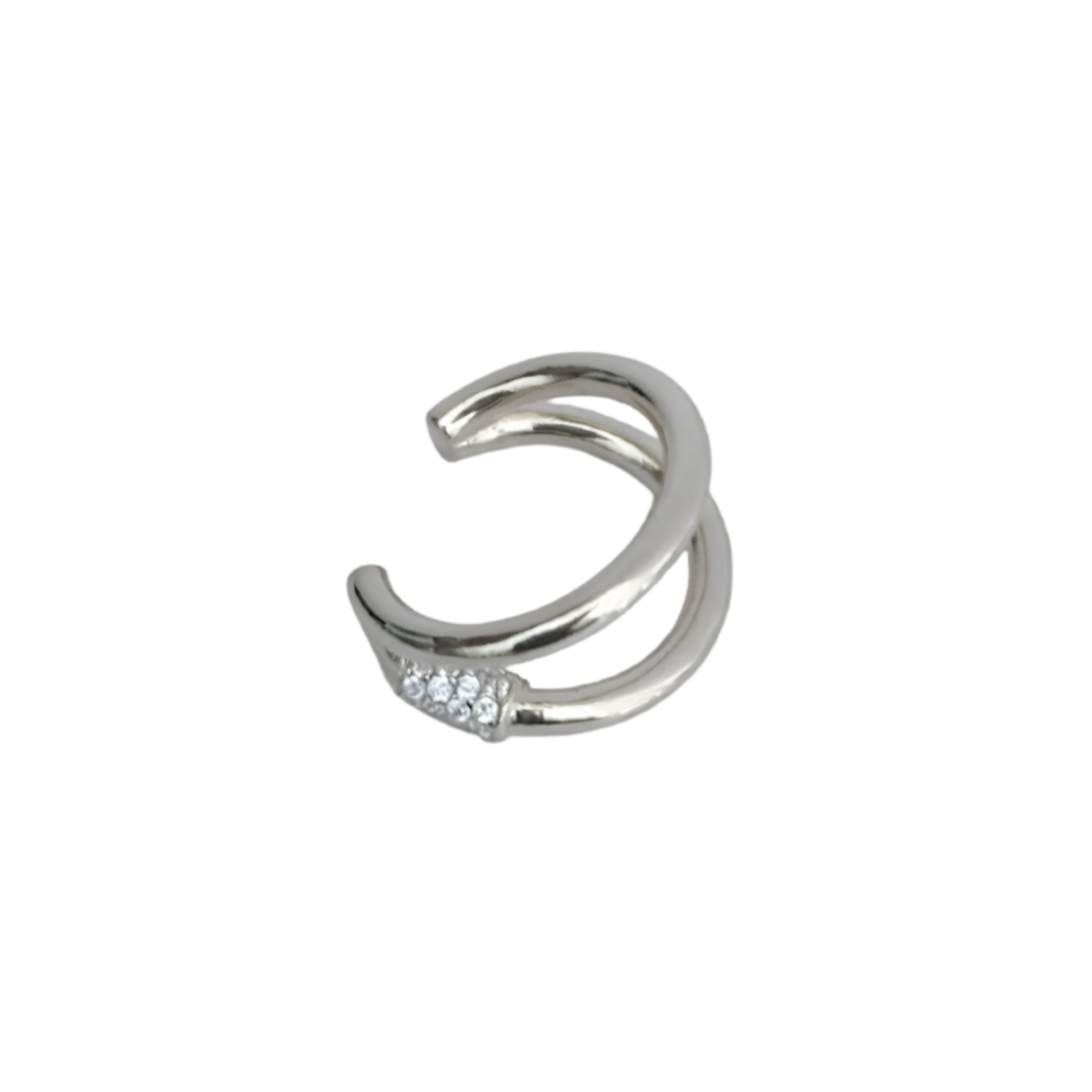 Double Row Ear Cuff-Ear Cuffs-Silver-Anushka Jain Jewellery