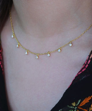 Diamond Droplet Necklace