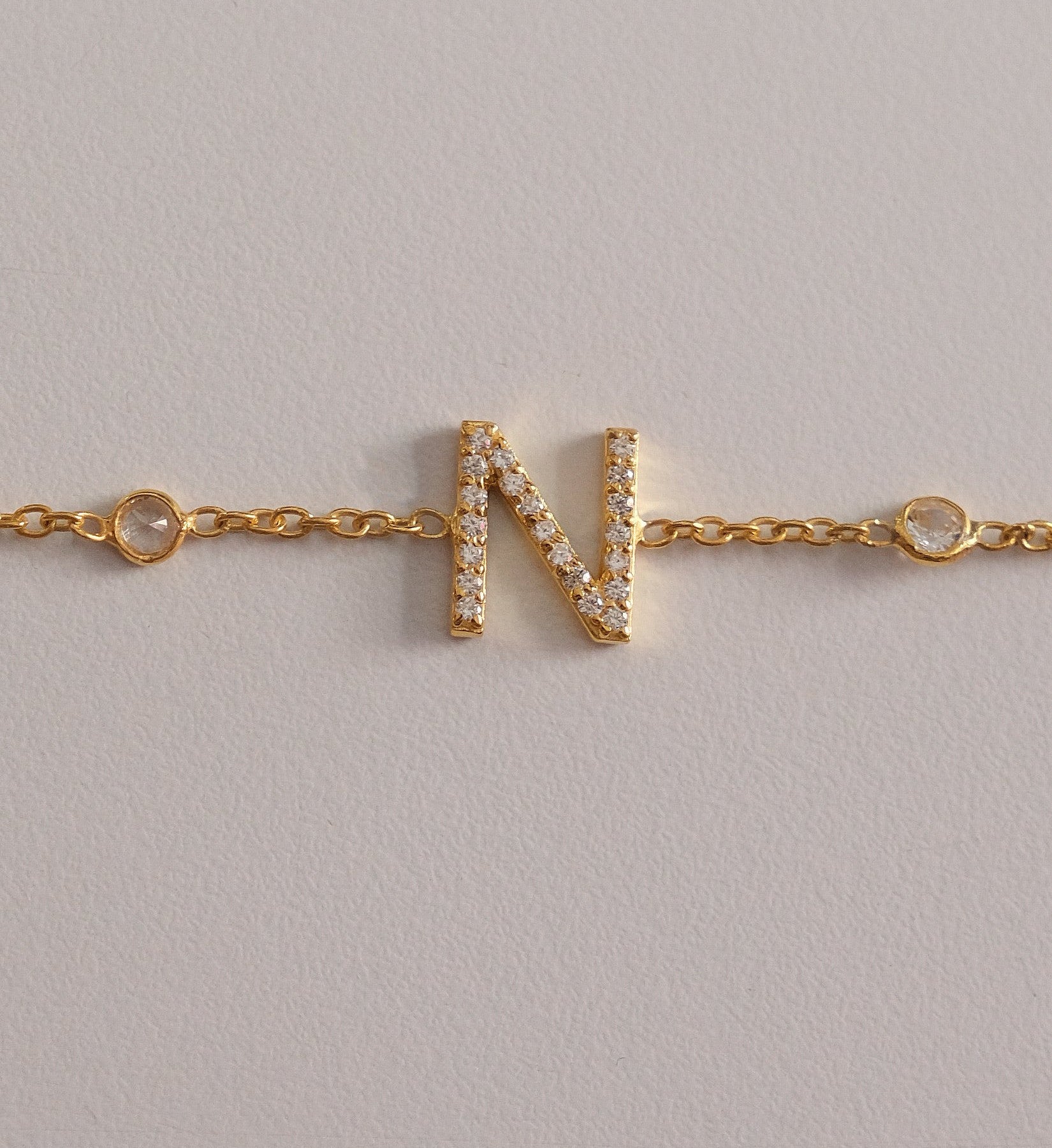 Single Letter Bracelet