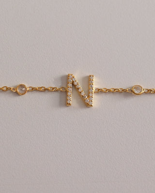 Single Letter Bracelet